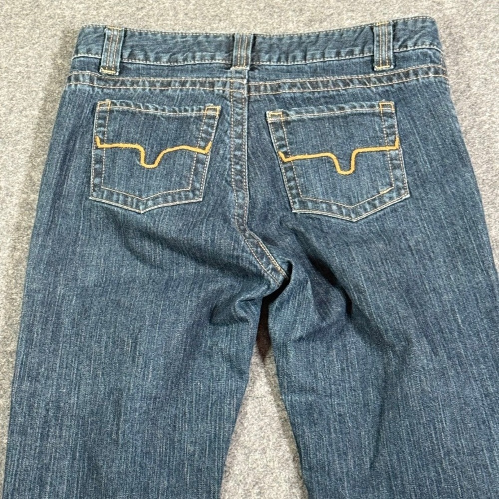 Kimes Ranch Betty Jeans Womens 6/34 Dark Wash Mid Rise Slim Straight Leg USA